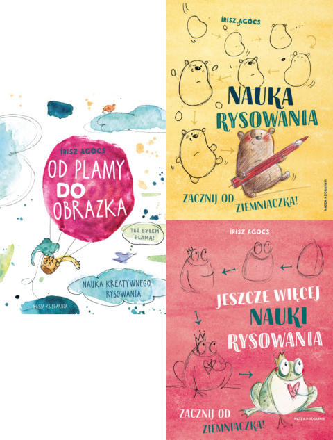 Agocs pakiet 3x Nauka Rysowania - Jeszcze Więcej Rysowania / Od Plamy Do Obrazka