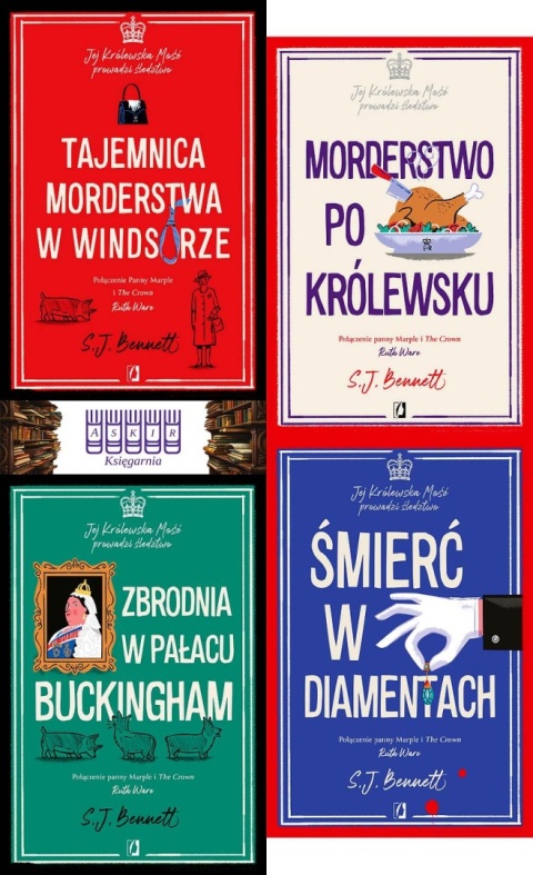 Bennett pakiet 4x Jej Królewska Mość Prowadzi Śledztwo - Tajemnica morderstwa w Windsorze