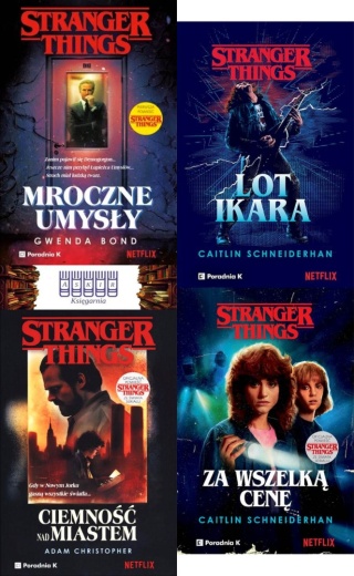 Bond pakiet 4x Stranger Things Mroczne Umysły Ciemność Lot Ikara