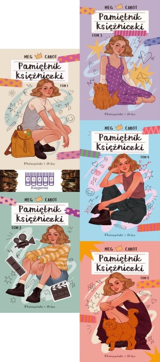 Cabot pakiet 5x Pamiętnik Księżniczki