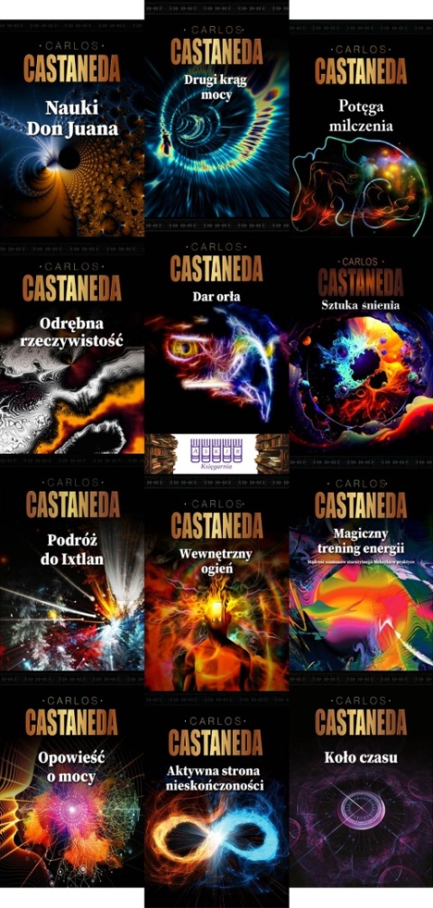 CASTANEDA pakiet 12x NAUKI DON JUANA - Sztuka Śnienia / Podróż / Krąg