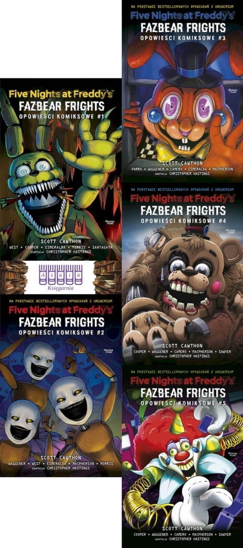 Cawthon 5x Opowieści Komiksowe - Fazbear Frights - Five Nights At Freddy's