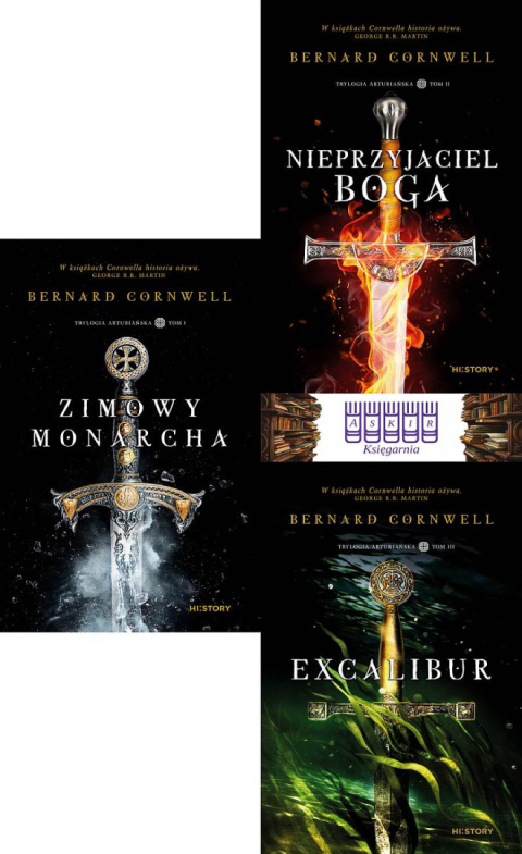 Cornwell Trylogia Arturiańska - Zimowy Monarcha / Excalibur / Nieprzyjaciel Boga