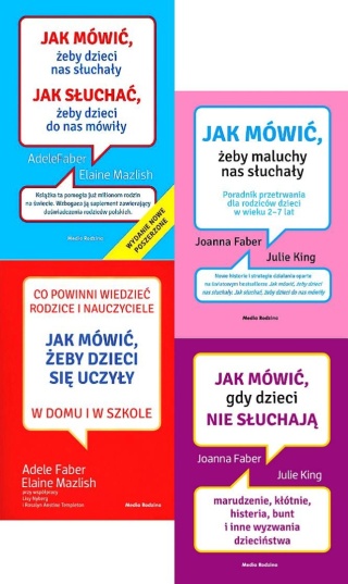 Faber Mazlish pakiet 4x Jak Mówić - Żeby Dzieci Maluchy Nas Słuchały Uczyły