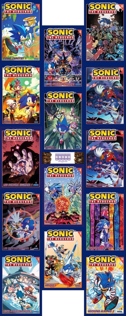 Flynn Thomas Stanley 14x Sonic The Hedgehog Punkt Komiks po polsku
