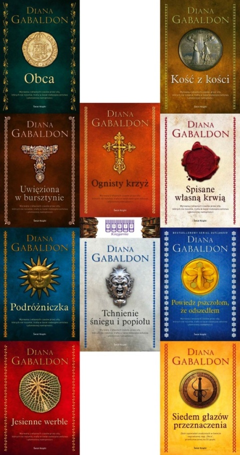Gabaldon pakiet 10x Obca - Outlander - Twarda Elegancka Edycja