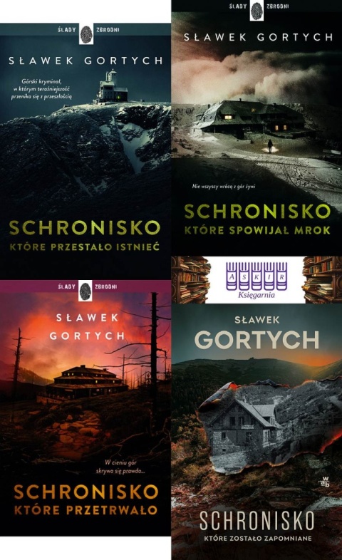 Gortych pakiet 4x Karkonoska Seria Kryminalna - Schronisko, które przestało istnieć / Przetrwało