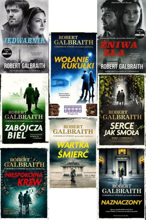 Galbraith pakiet 8x Cormoran Strike - Wołanie Kukułki / Jedwabnik