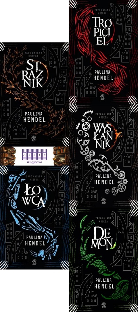 HENDEL - pakiet 5x ZAPOMNIANA KSIĘGA / Strażnik Tropiciel Demon zakładka
