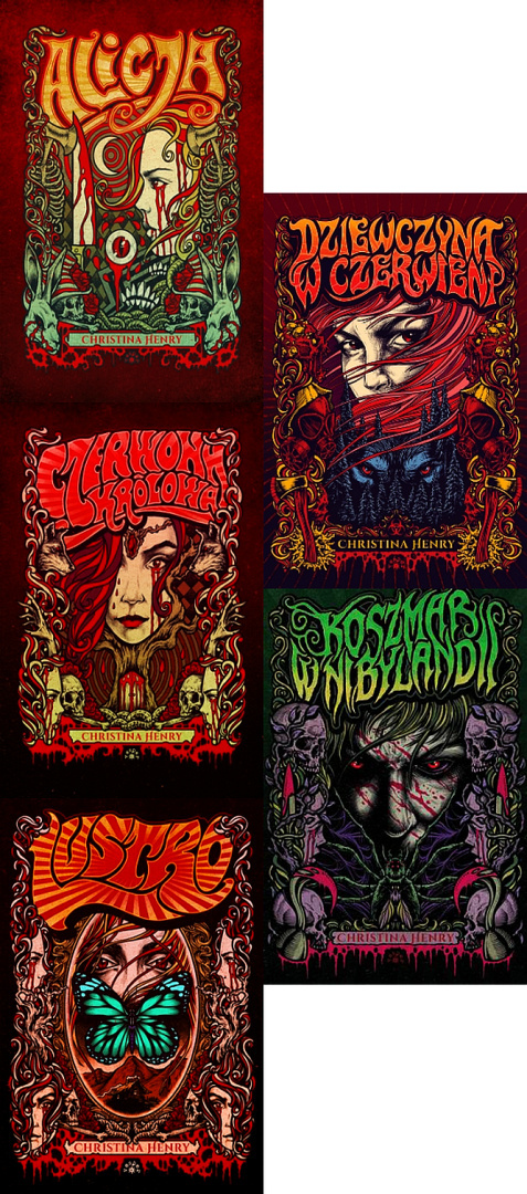 Henry x5 pakiet The Chronicles Of Alice - Czerwona królowa / Alicja / Lustro / Koszmar