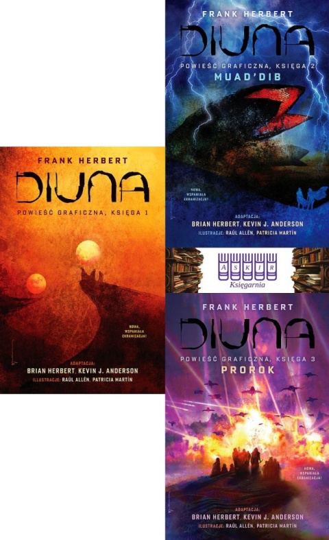 Herbert - Diuna Powieść Graficzna pakiet 3 tomów - Muad'Dib / Prorok