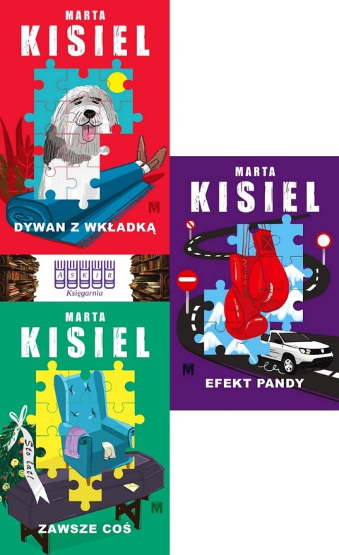 Kisiel pakiet 3x Tereska Trawna - Dywan Z Wkładką / Efekt Pandy
