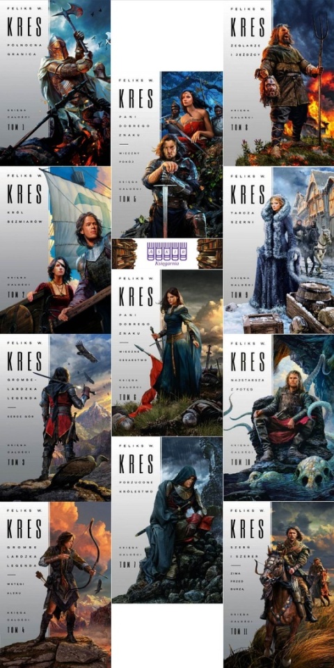 Kres pakiet 11x Księga Całości - Granica / Król / Legenda / Szerer