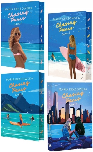 Krasowska Maria - pakiet 5x Chasing Paris ilustrowane brzegi