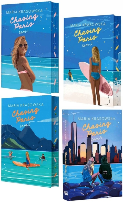 Krasowska Maria - pakiet 5x Chasing Paris ilustrowane brzegi