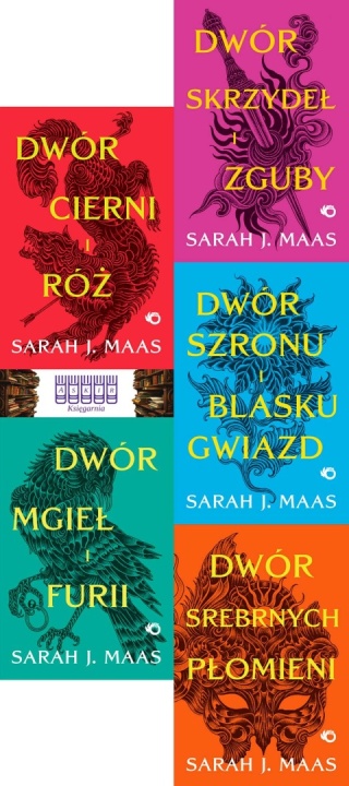 Maas pakiet 5x Dwór Cierni Róż - Dwór Cierni i Mgieł / Furii / Szronu / Płomieni