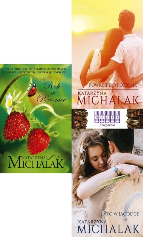 Michalak pakiet 3x Seria Owocowa - Rok w Poziomce / Lato w Jagódce/ Powrót do Poziomki
