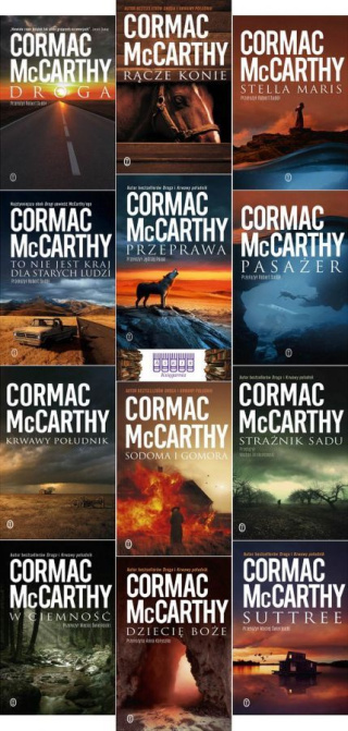 McCarthy x12 wielki pakiet Trylogia Pogranicza - Droga / Krwawy / Strażnik / W ciemności / Suttree