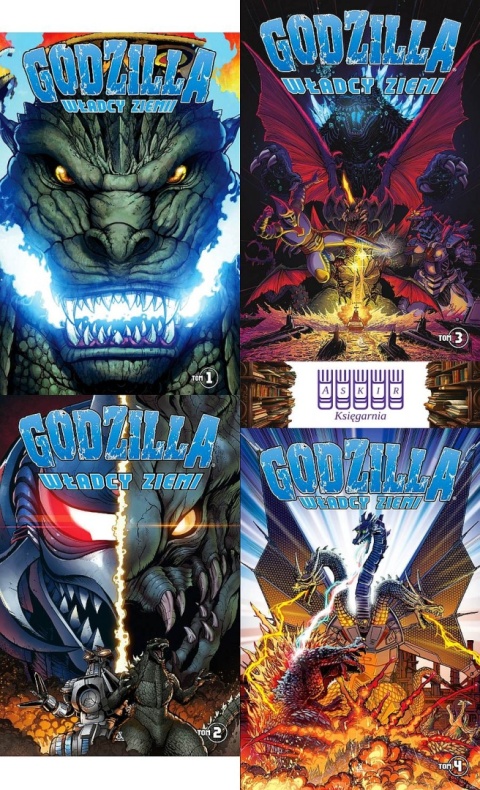 Mowry 4x Godzilla Władcy Ziemi komiks