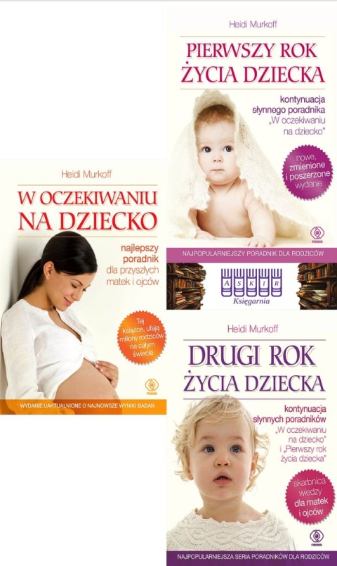 Murkoff x3 pakiet W Oczekiwaniu Na Dziecko Pierwszy 2 Rok Życia