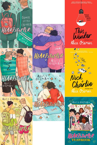 Oseman Alice - pakiet 8x Heartstopper / Yearbook Nick i Charlie This Winter Heartstopper (1-5)