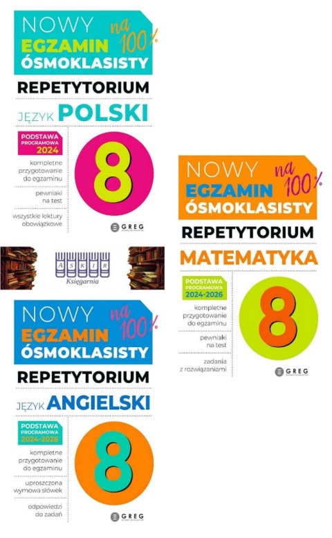pakiet 3x Repetytorium Nowy Egzamin Ósmoklasisty 2026