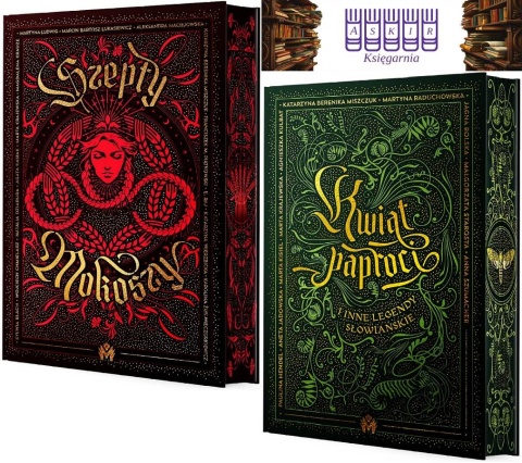 pakiet Szepty Mokoszy + Kwiat Paproci - Ilustrowane Barwione Brzegi