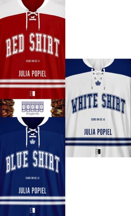 Popiel pakiet 3x Scars On Ice Red Shirt Blue White