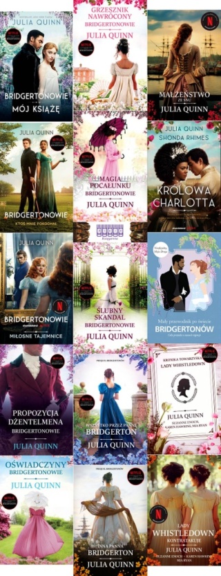 Quinn pakiet 16x Bridgertonowie - Rokesby / Królowa Charlotta