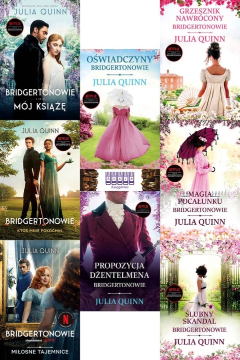 QUINN pakiet 8x BRIDGERTONOWIE - Mój Książę / Ślubny / Miłosne Tajemnice