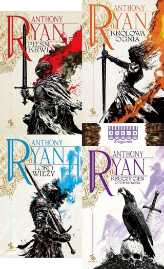 Ryan Pakiet 4x Kruczy Cień - Pieśń Krwi / Lord Wieży / Królowa Ognia / Opowiadania