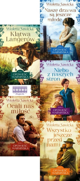 Sawicka pakiet 6x Opowieść Warmińska - Klątwa Langerów
