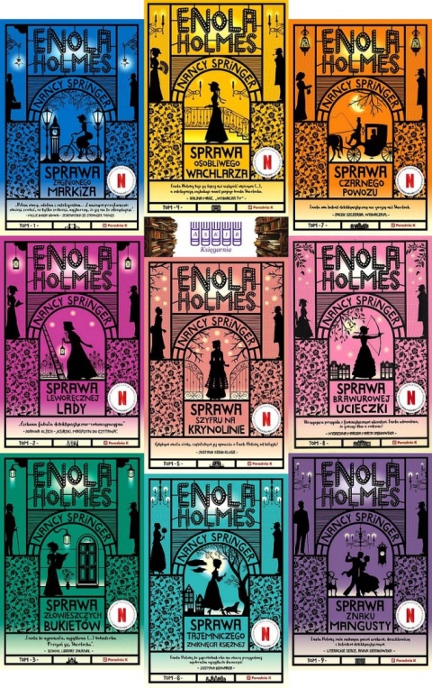Springer pakiet 9x Enola Holmes - Sprawa Zaginionego Markiza / Mangusty