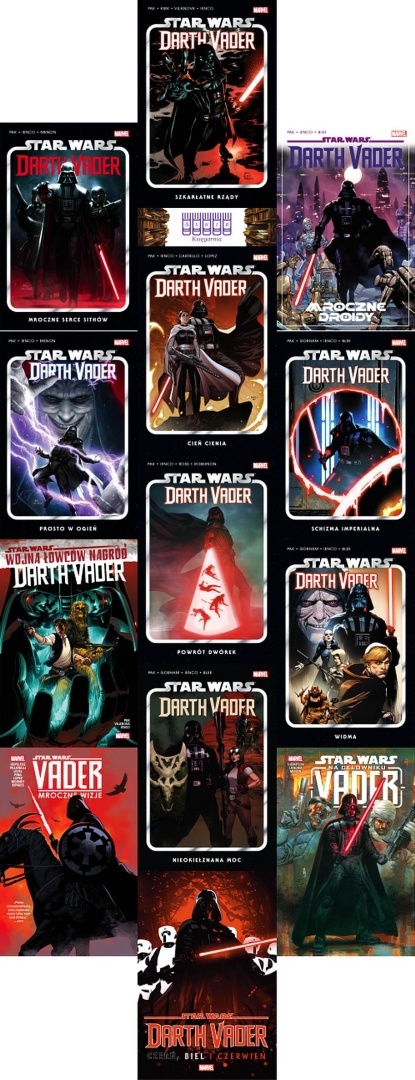 Star Wars pakiet 13x Darth Vader Mroczne Serce Sithów Widma Czerń