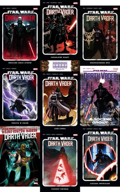 Star Wars pakiet 9x Darth Vader - Mroczne Serce Sithów / Schizma