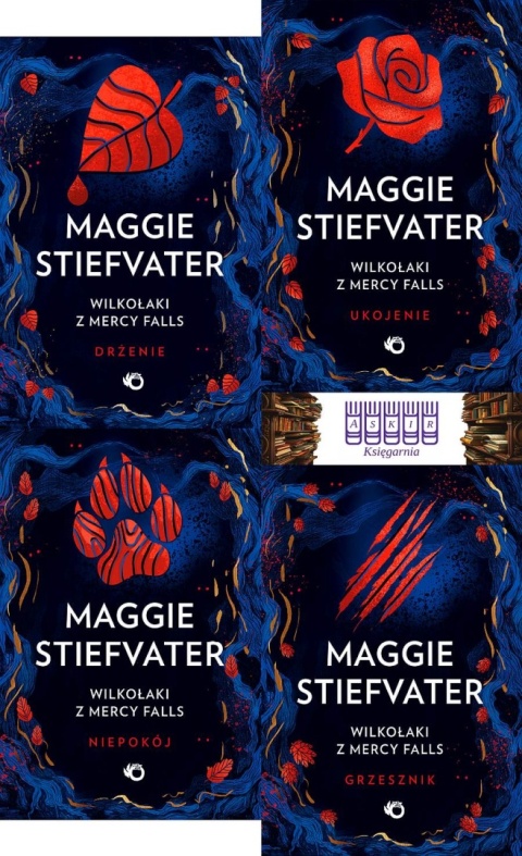 Stiefvater pakiet 4x Wilkołaki Z Mercy Falls - Drżenie / Grzesznik