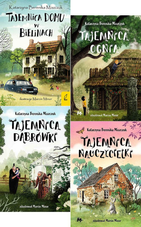 Miszczuk pakiet 4x Klub Kwiatu Paproci - Tajemnica Domu w Bielinach / Tajemnica Dąbrówki / Ognia / Nauczycielki