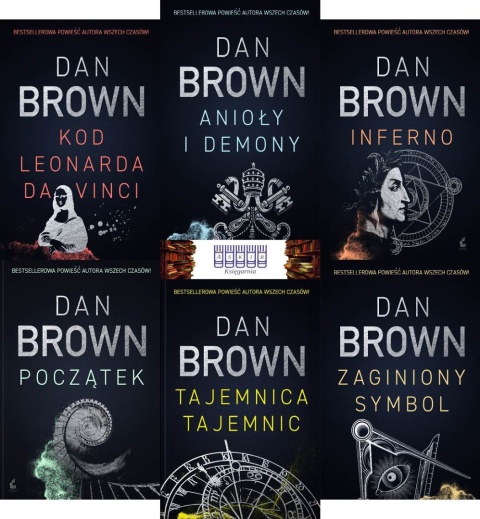 Brown pakiet 6x Robert Langdon / Kod Leonarda Anioły Tajemnica