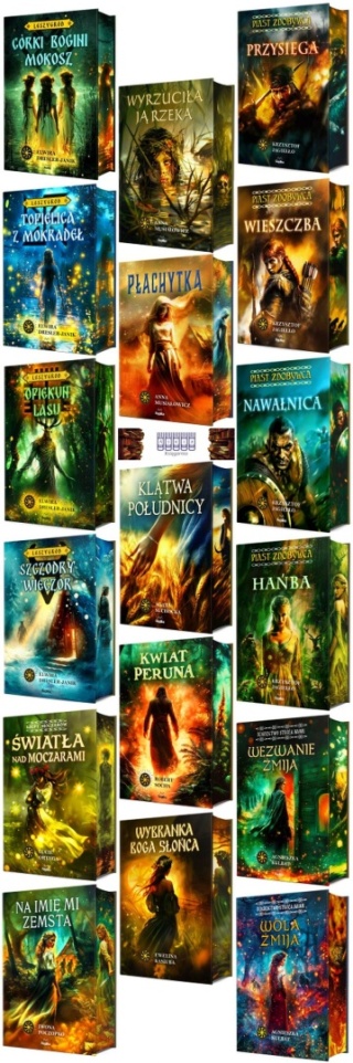 Dresler-Janik pakiet 17x Słowiańskie Światy Leszygród Piast