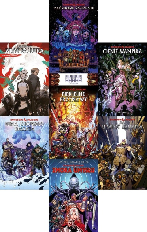 Dungeons & Dragons pakiet 7x Komiks Legendy Wrót Baldura Zaćmione