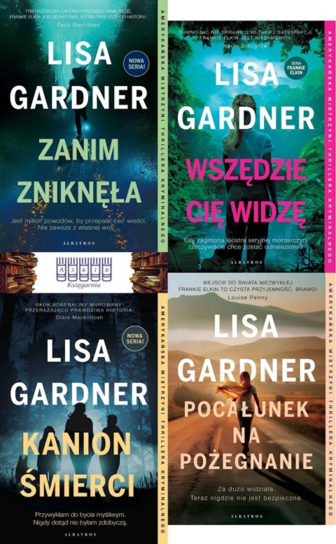 Gardner pakiet 4x Frankie Elkin / Zniknęła Wszędzie Kanion Pocałunek