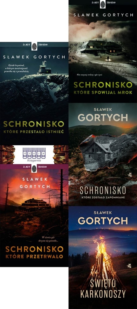 Gortych pakiet 5x Karkonoska Seria Kryminalna - Schronisko, które przestało istnieć / Przetrwało / Święto Karkonoszy