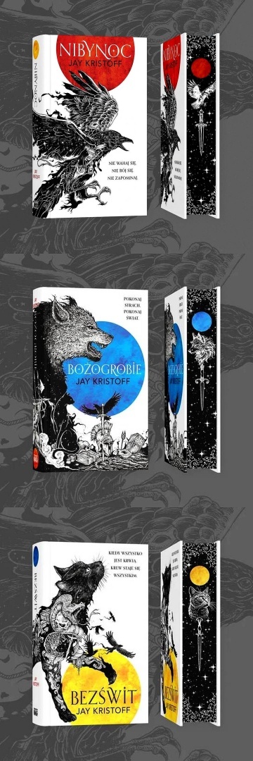 Kristoff Jay pakiet 3x Kroniki Nibynocy Nibynoc Ilustrowane Brzegi