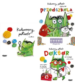 LLENAS - pakiet 3x KOLOROWY POTWÓR Doktor Przedszkola zakładka
