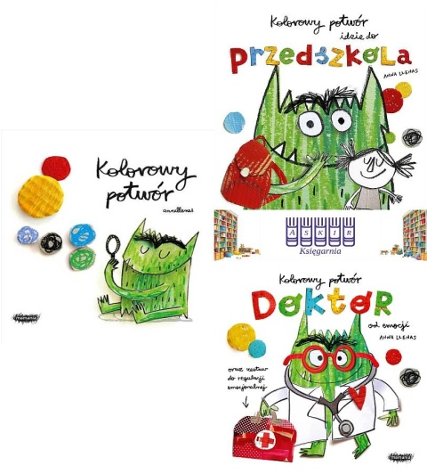 Llenas pakiet 3x Kolorowy Potwór Doktor Przedszkola